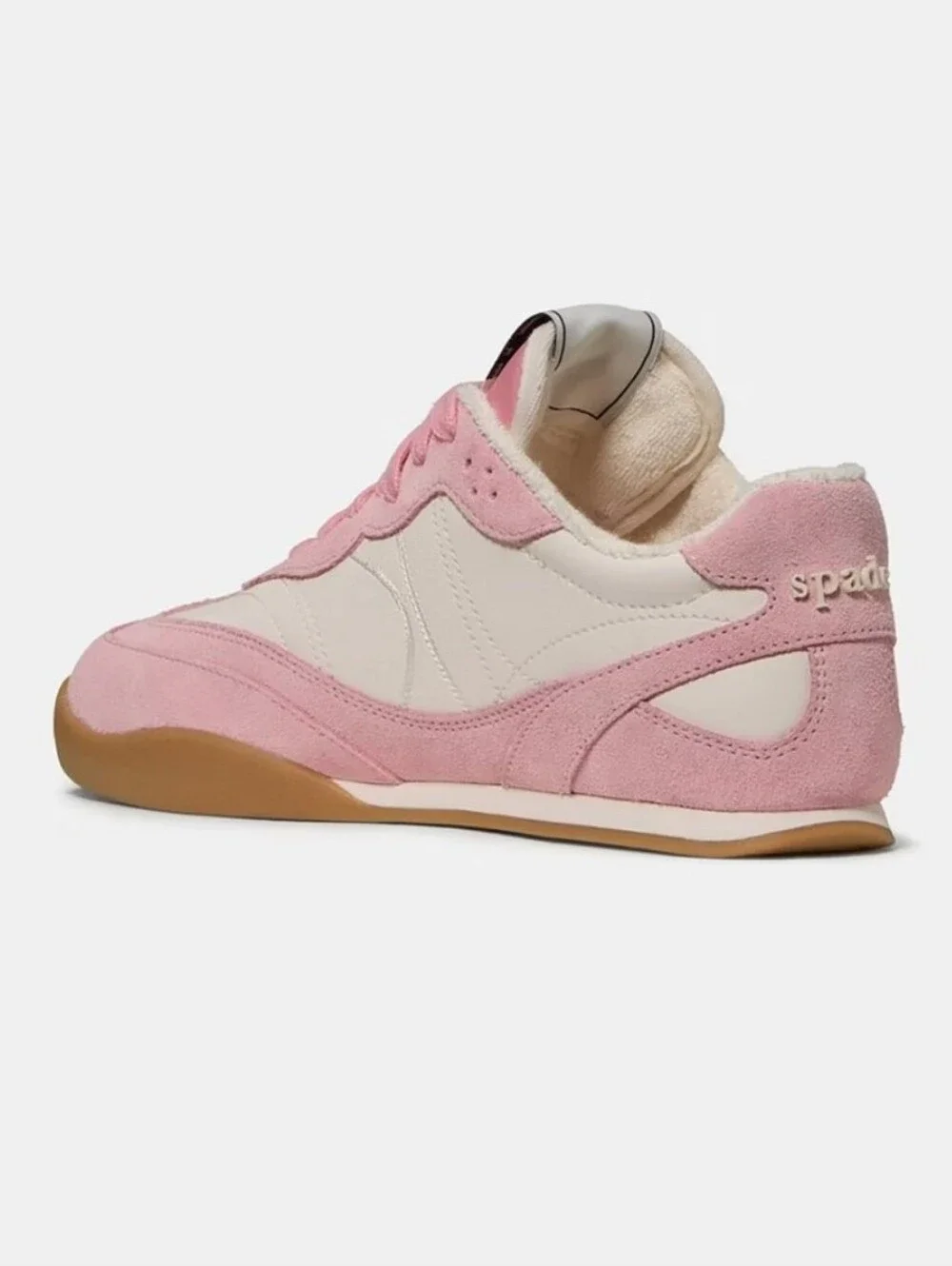 Kate Spade KS Drift Lace-Up Sneakers, Cream/Grapefruit Soda